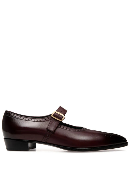 Bally buckled leather brogues