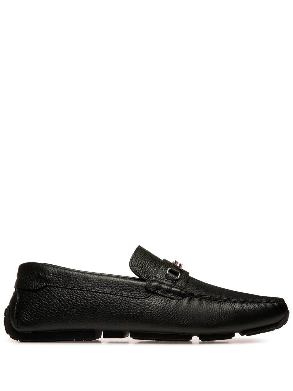 Bally Pilot Driver Ebano grained leather loafers