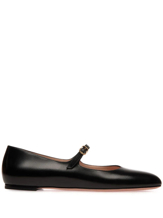 Bally brushed leather mary-jane shoes