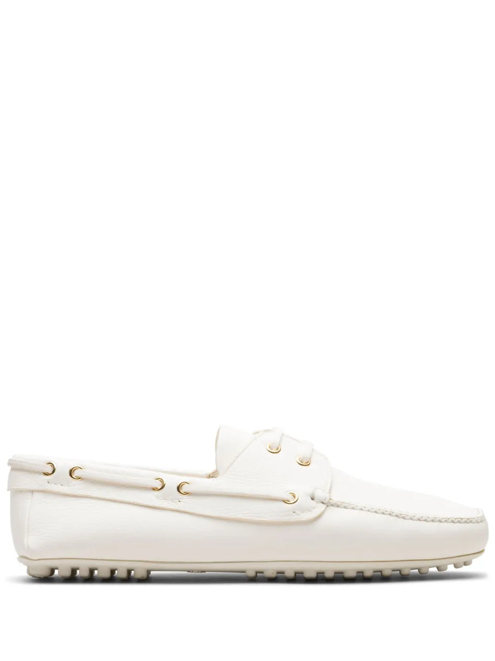Car Shoe lace-up leather loafers 