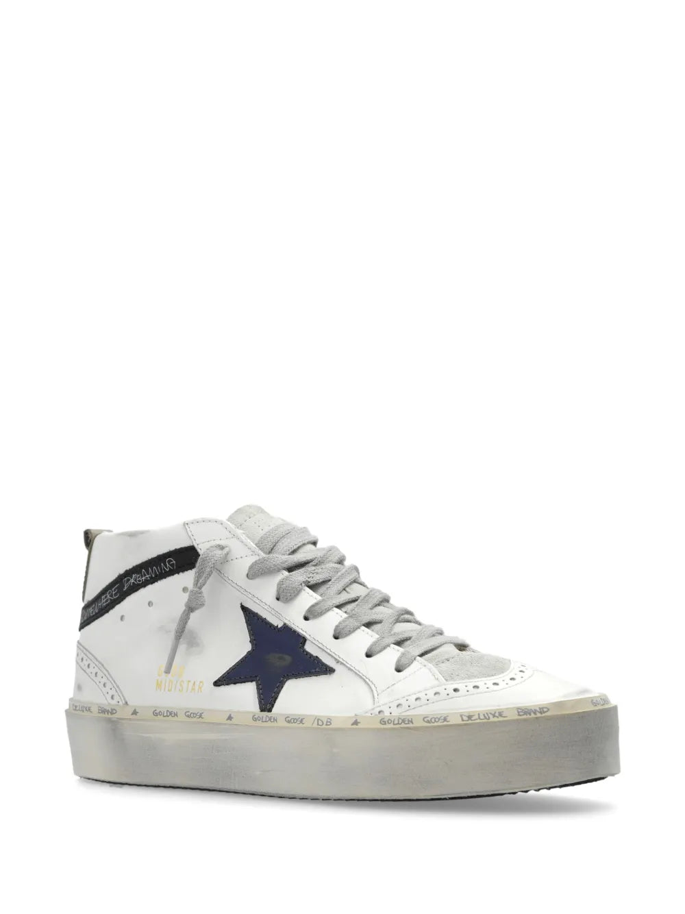Golden Goose Mid Star high-top leather sneakers