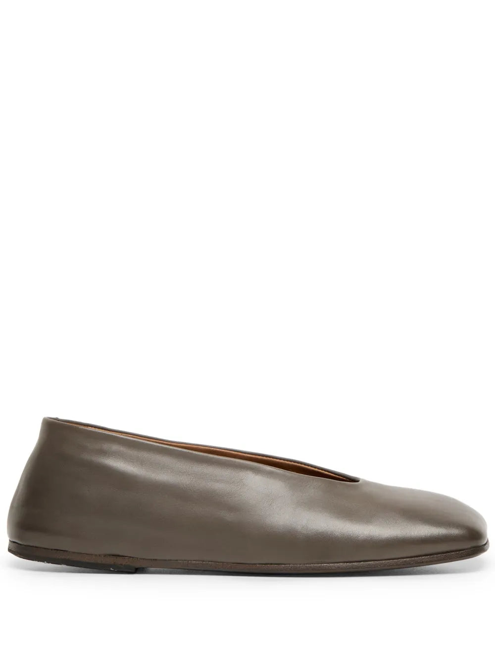 Marsèll leather square-toe ballerina shoes