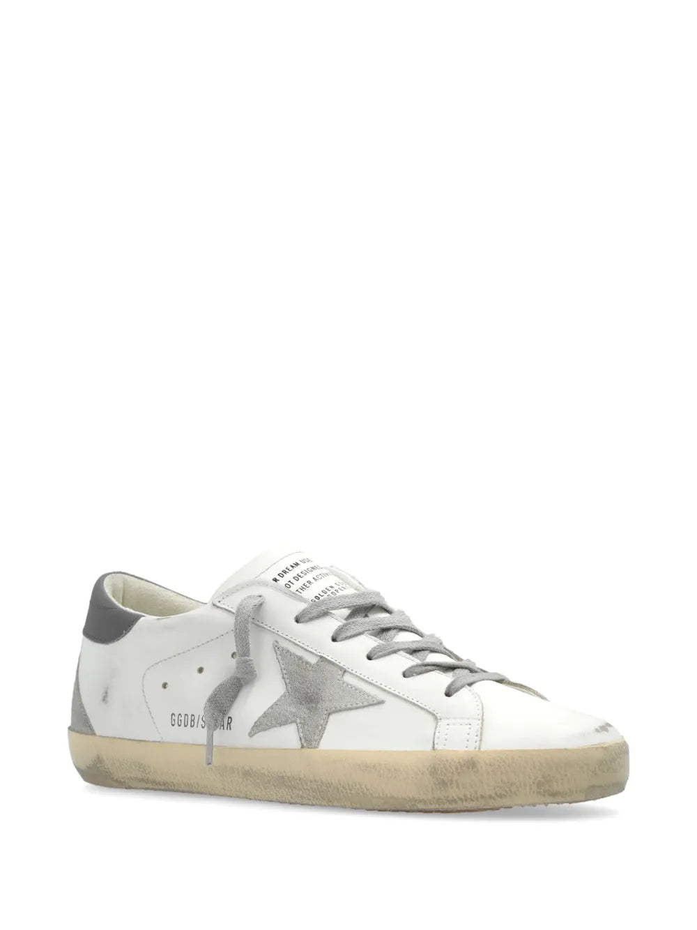Golden Goose Super-star distressed leather sneakers 