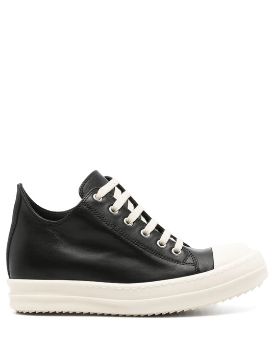 Rick Owens rubber-toecap leather sneakers