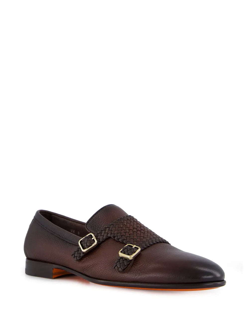 Santoni Carlos leather monk shoes