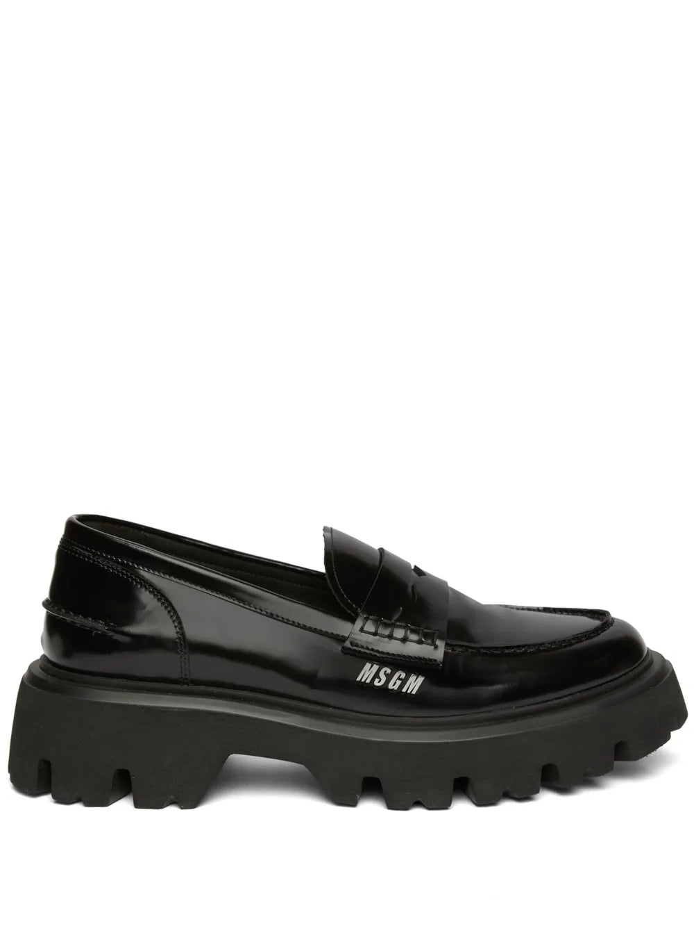 MSGM chunky eather penny loafers