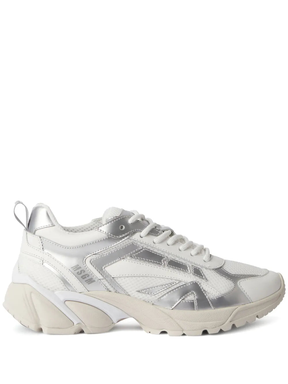 MSGM logo-embossed panelled sneakers 