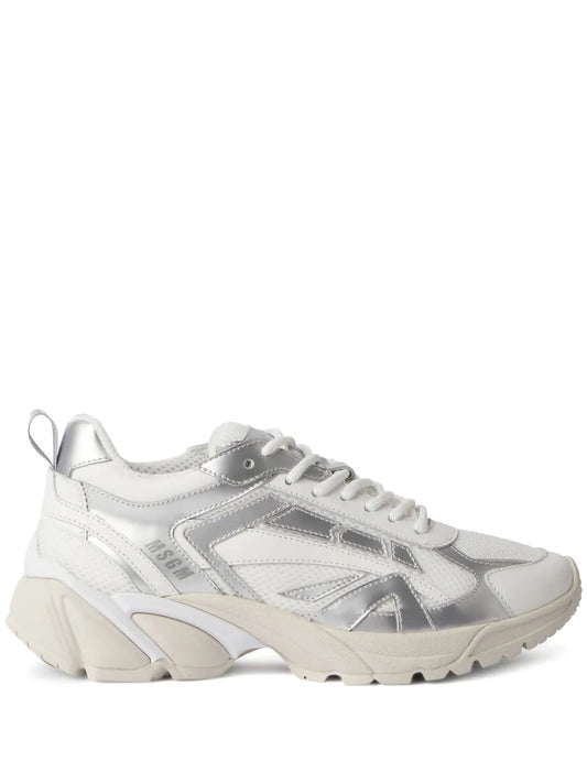 MSGM logo-embossed panelled sneakers 