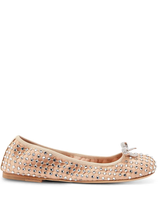 René Caovilla rhinestone-embellished ballerina shoes