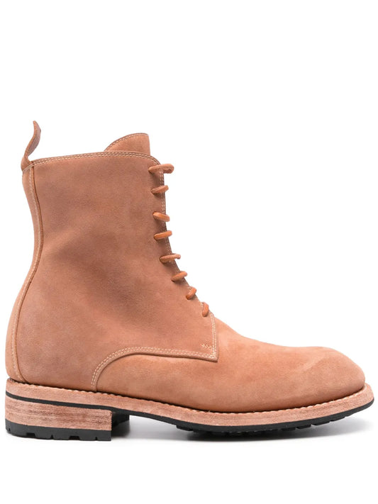 Guidi leather lace-up ankle boots