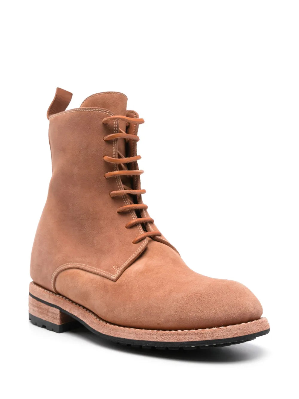 Guidi leather lace-up ankle boots