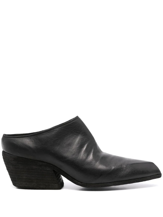 Guidi 65mm leather slippers