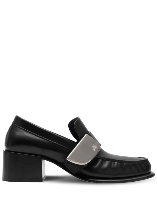 Burberry London Shield leather loafers