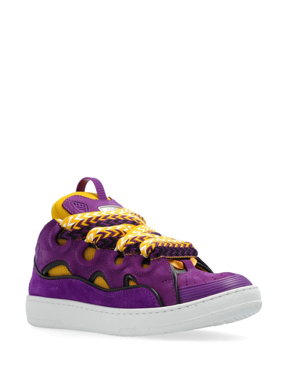 Lanvin Curb panelled sneakers