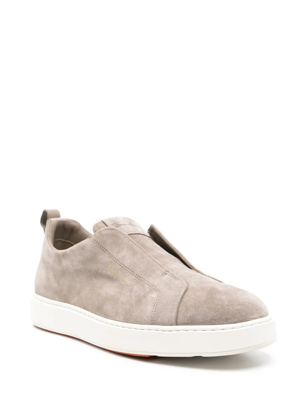 Santoni slip-on suede sneakers