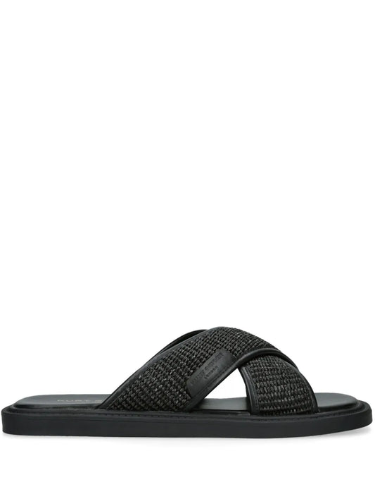 Kurt Geiger London Owen raffia slides