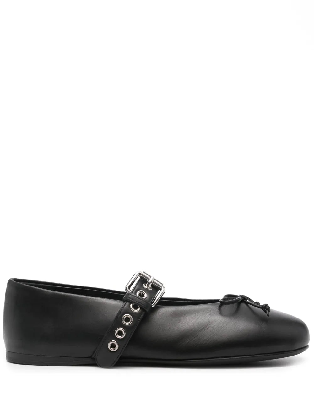 Miu Miu leather ballerina shoes