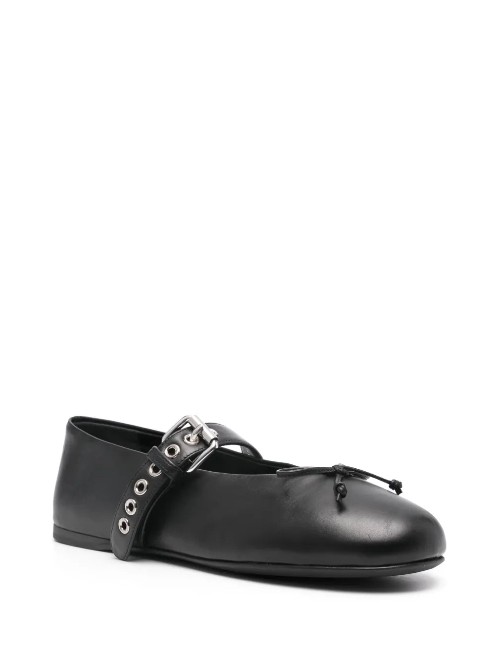 Miu Miu leather ballerina shoes