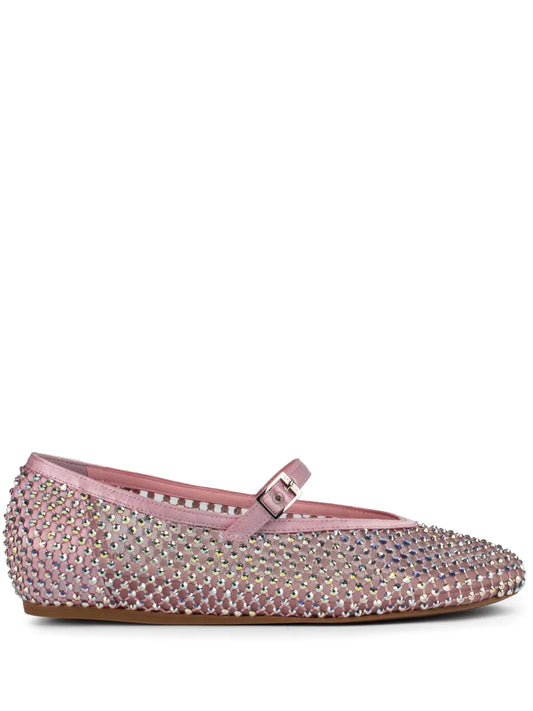 Le Silla Gilda crystal-embellished ballerina shoes