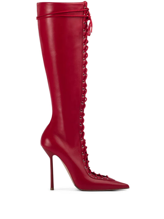 Le Silla Colette 120mm lace-up leather boots