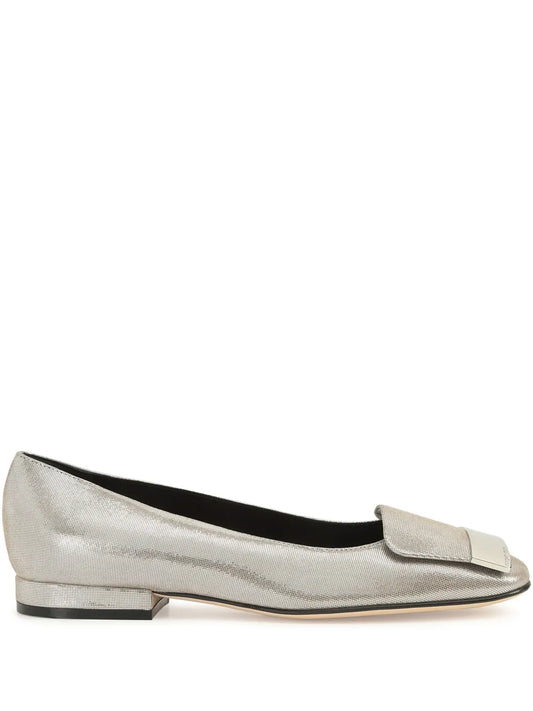 Sergio Rossi SR1 15mm square-toe ballerinas
