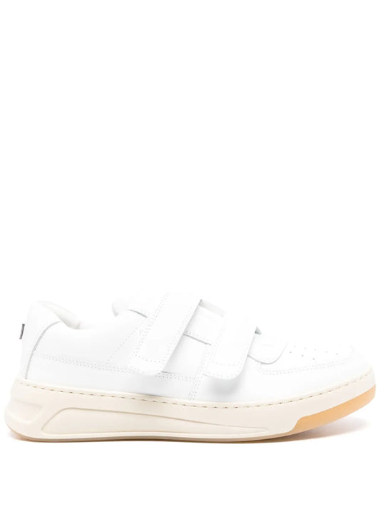 Acne Studios logo-plaque leather sneakers