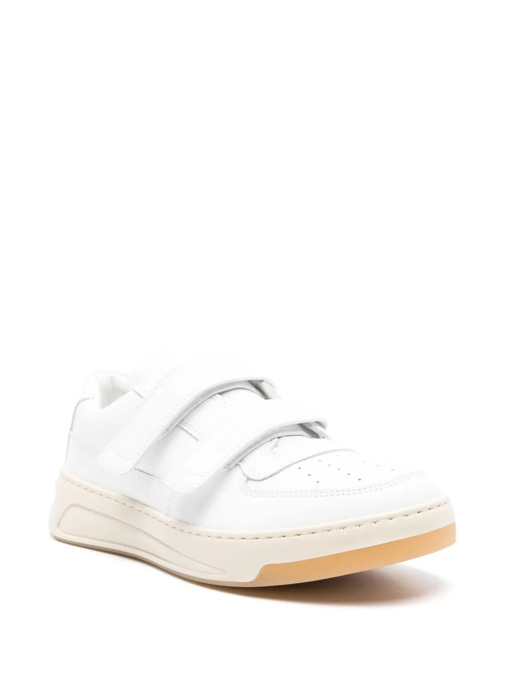 Acne Studios logo-plaque leather sneakers