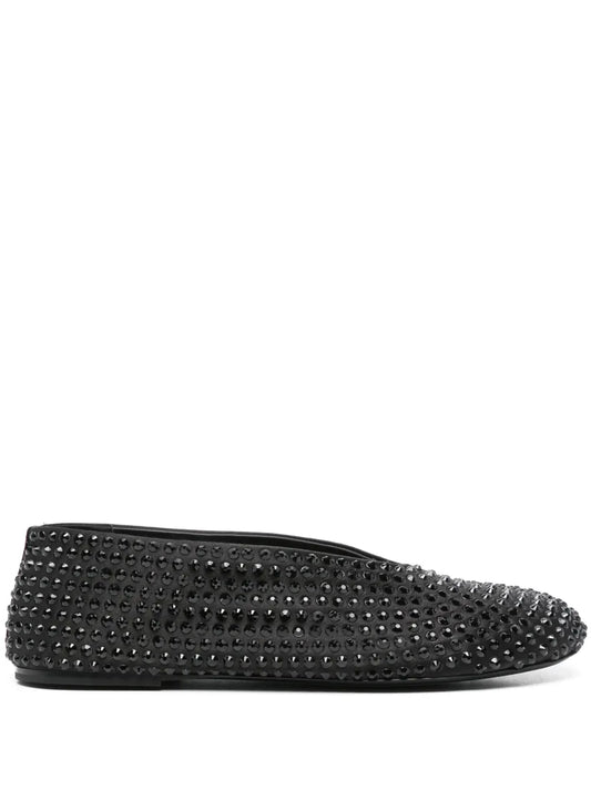KHAITE Marcy crystal-emebellished ballerinas