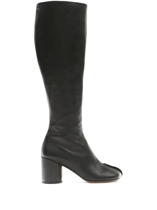 MM6 Maison Margiela knee-high leather boots