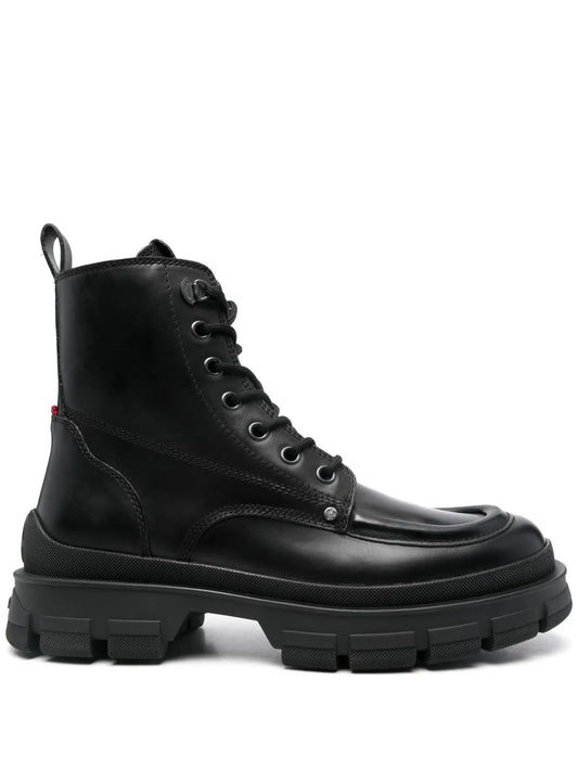 Moncler Heavea City leather boots 