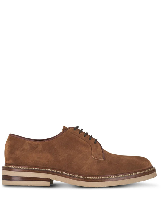 Brunello Cucinelli suede derby shoes