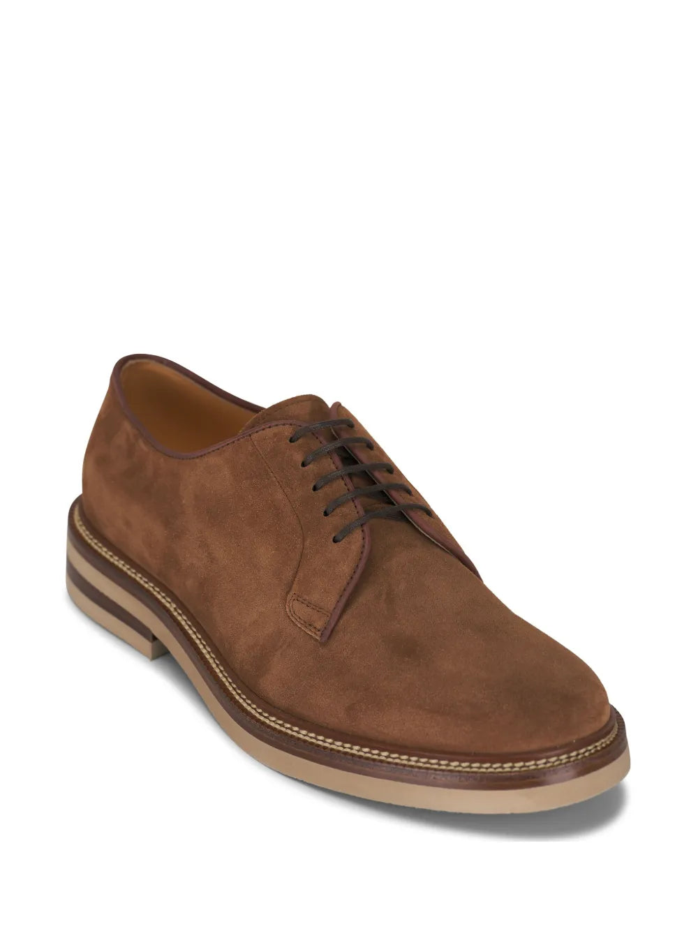 Brunello Cucinelli suede derby shoes