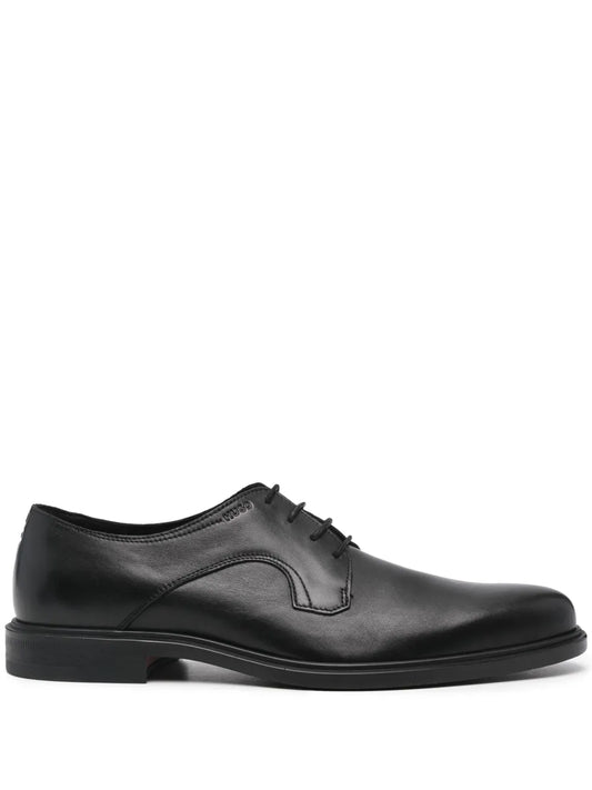 BOSS almond-toe leather Derby shoes 