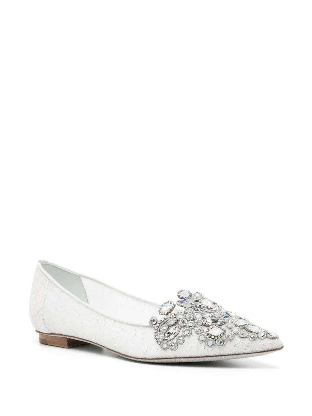 René Caovilla Veneziana crystal ballerina shoes