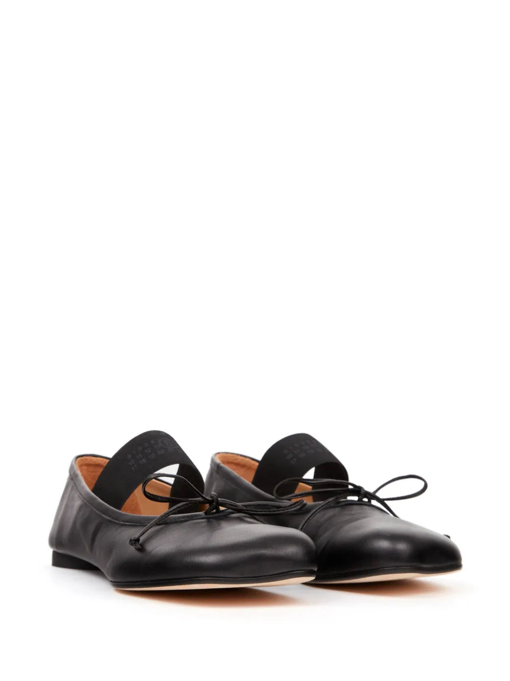 MM6 Maison Margiela Anatomic Numbers-motif leather ballerinas