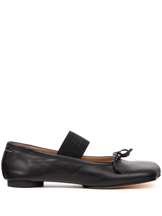 MM6 Maison Margiela Anatomic Numbers-motif leather ballerinas