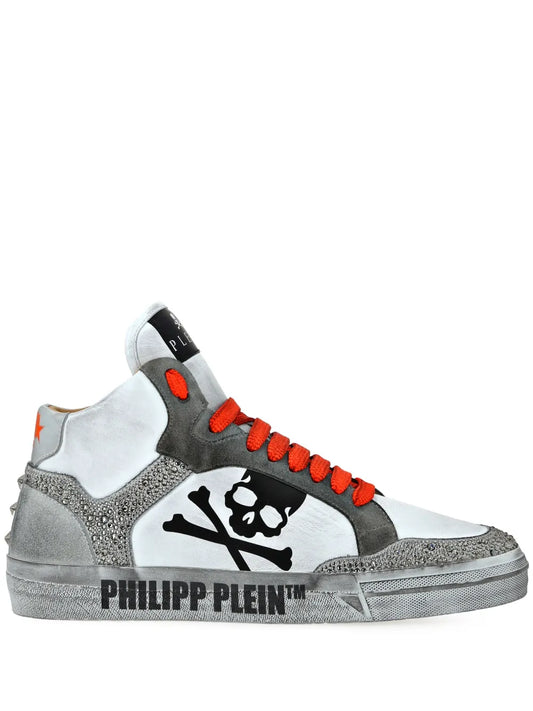 Philipp Plein Strass Retrokickz TM Hi-Top Sneakers