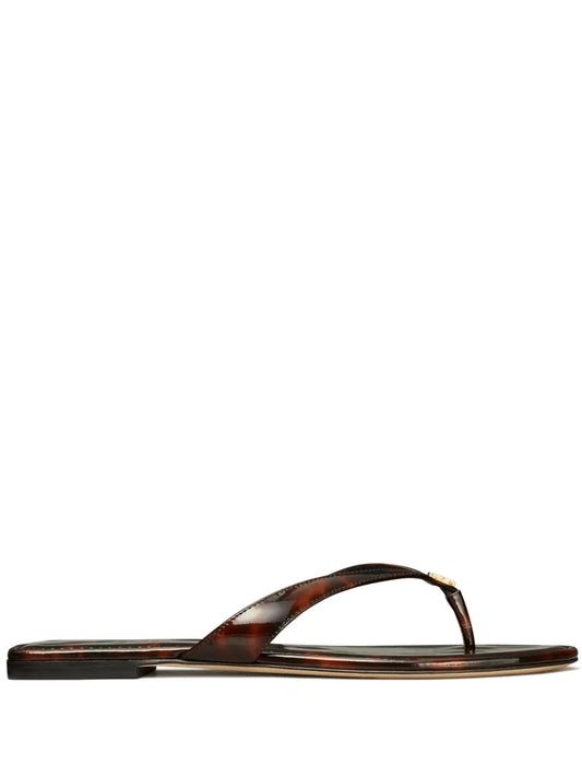 Tory Burch Classic leather flip flops