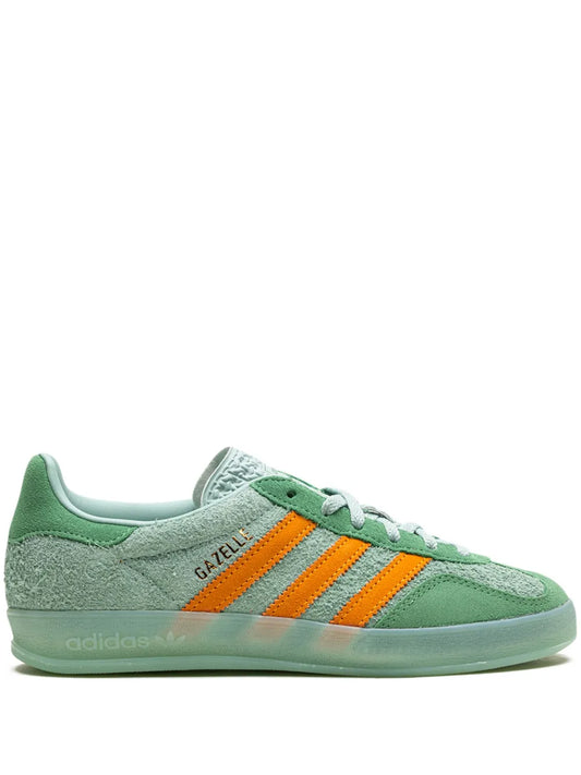 adidas Gazelle Indoor "Hazy Green/Crew Yellow" sneakers