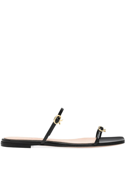 Gianvito Rossi Ribbon Cruise leather slides