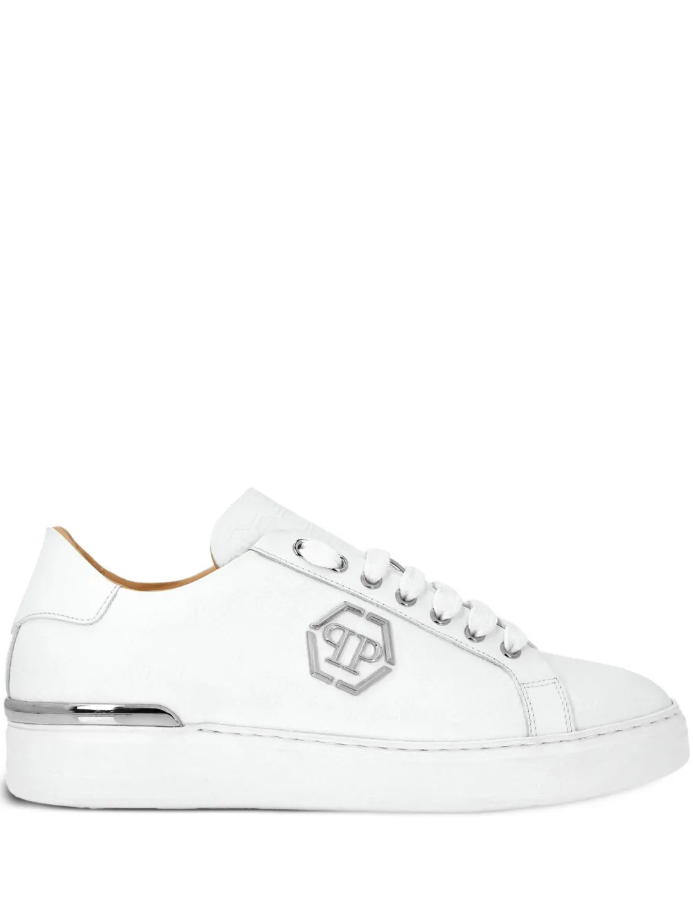 Philipp Plein Lo-Top Leather Sneakers