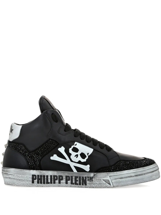 Philipp Plein Retrokickz TM leather sneakers