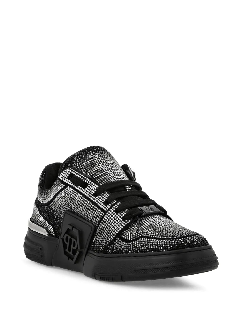 Philipp Plein Strass Hexagon Suede Sneakers