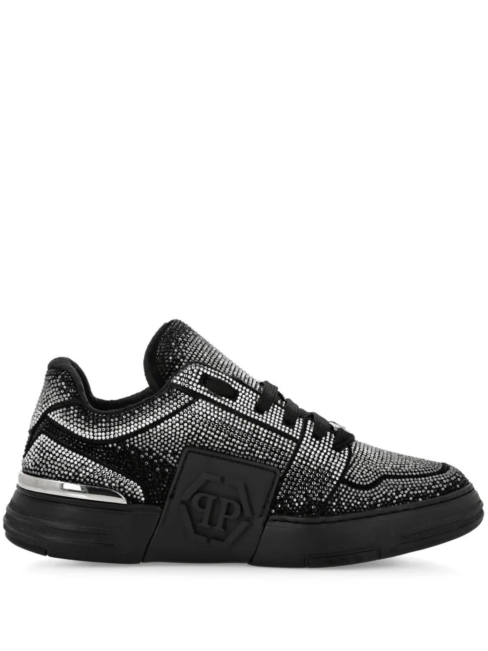 Philipp Plein Strass Hexagon Suede Sneakers