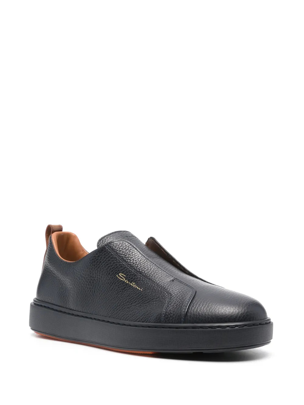 Santoni slip-on leather sneakers