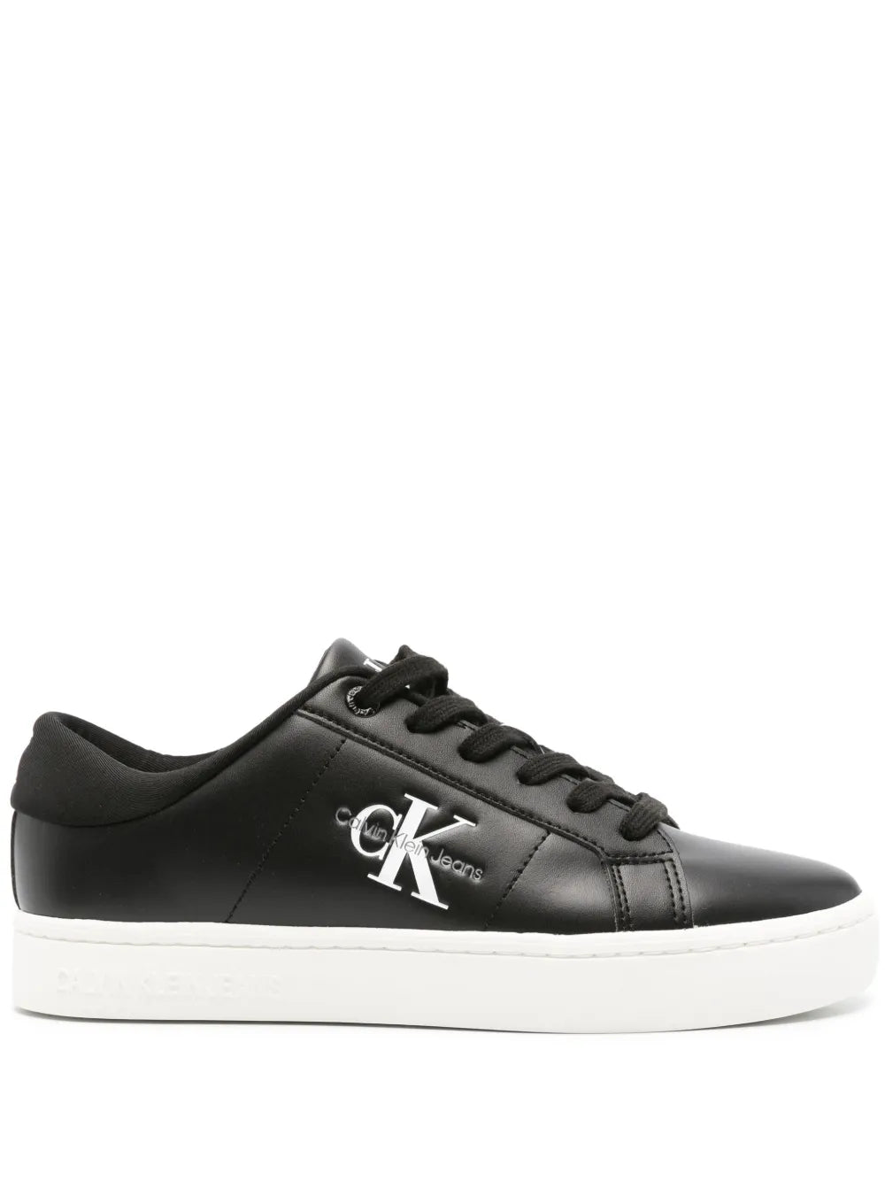 Calvin Klein Jeans debossed-logo leather sneakers 