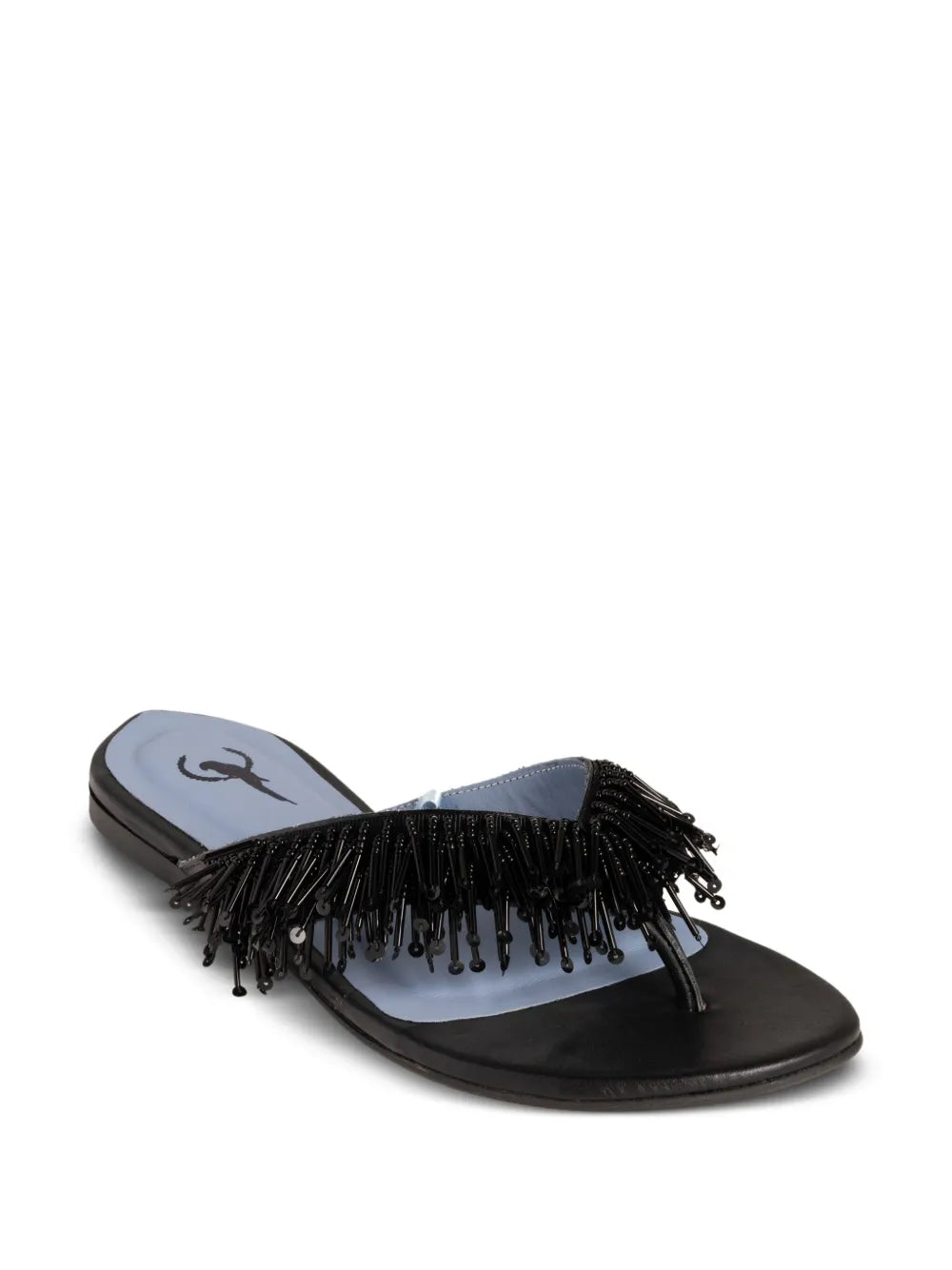 Blue Bird Shoes frayed leather slides