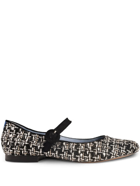 Blue Bird Shoes tweed ballerina shoes