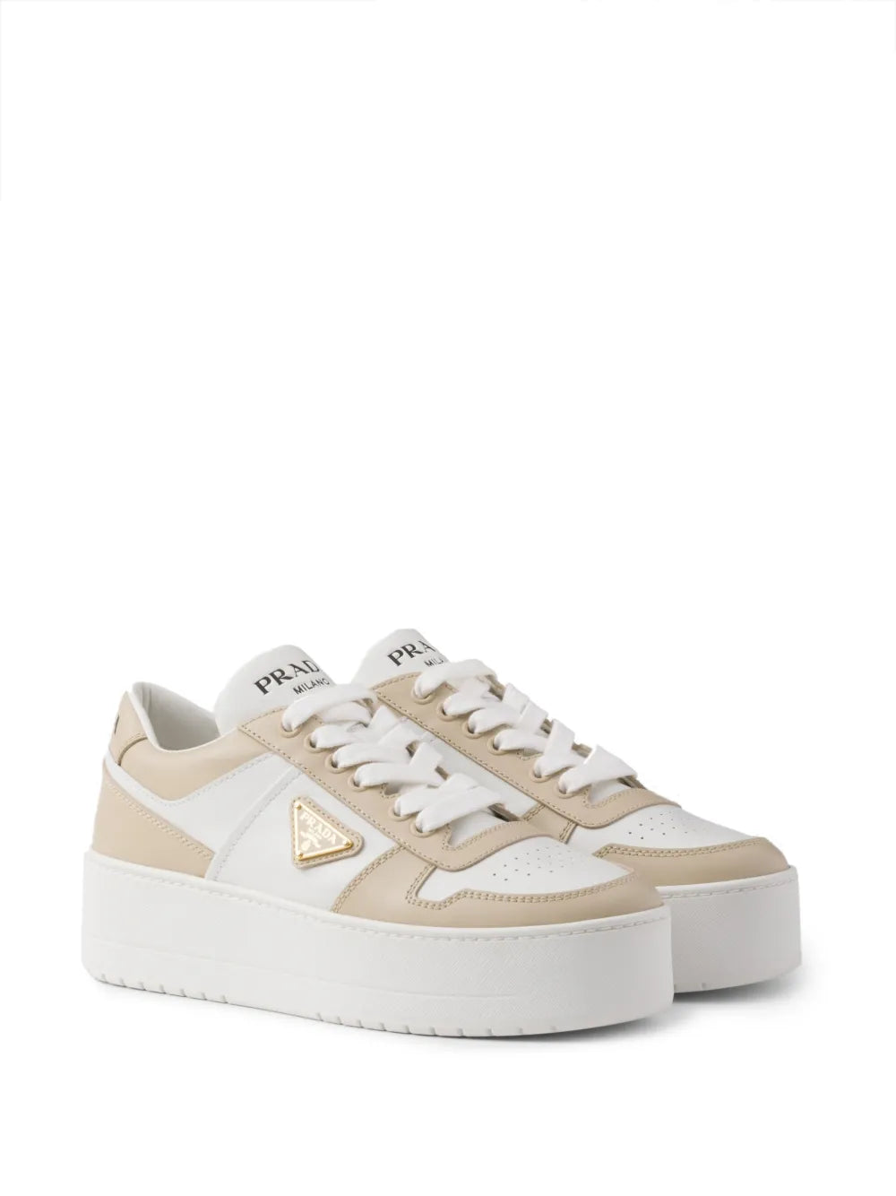 Prada Downtown Bold leather sneakers