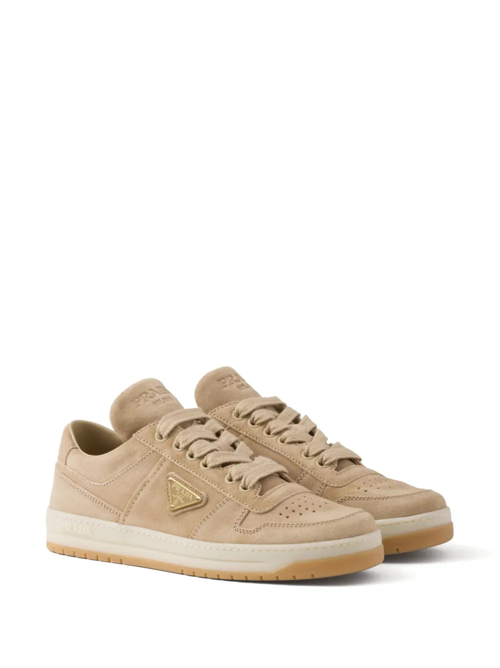 Prada Downtown suede sneakers